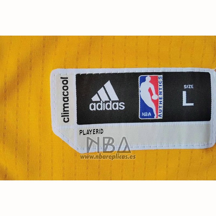 Camiseta Los Angeles Lakers Kobe Bryant NO 24 Amarillo